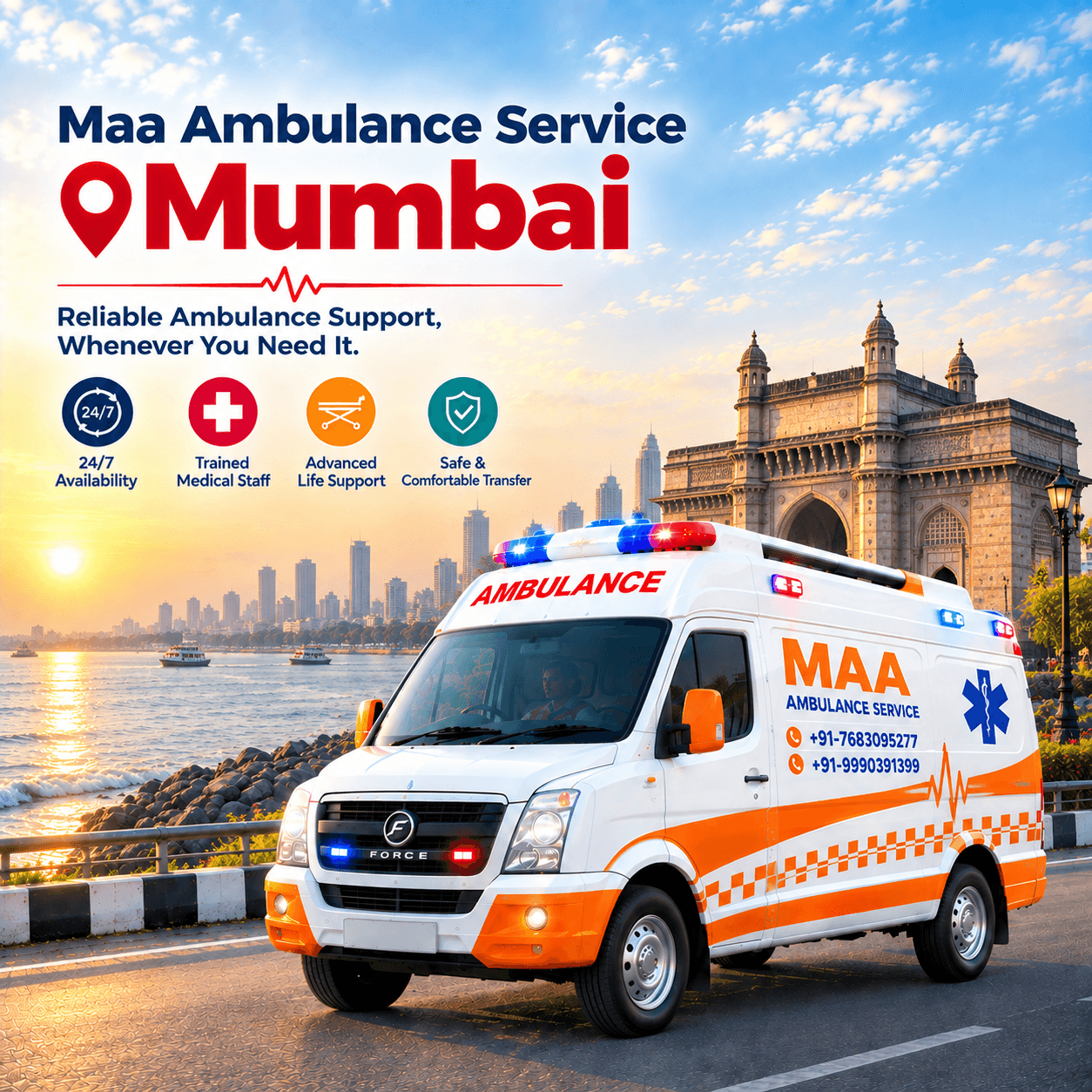 Monthly Rental Ambulance in Mumbai — Specialized Care